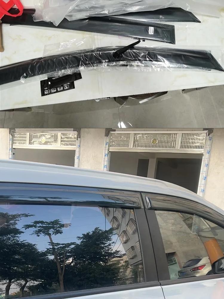 4PCS Black Window Visor Cover For GAC Aion UT AY2 2025 2026 2027 Auto Waterproof Trim Wind Sun Rain Visors Shade Car Accessories