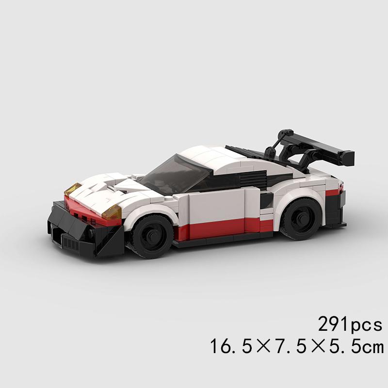 City MOC Super Race Car Speed Model Building Bricks Rally Sports Racing Police Vehicle Blocks Technical Pickup Christmas Gift