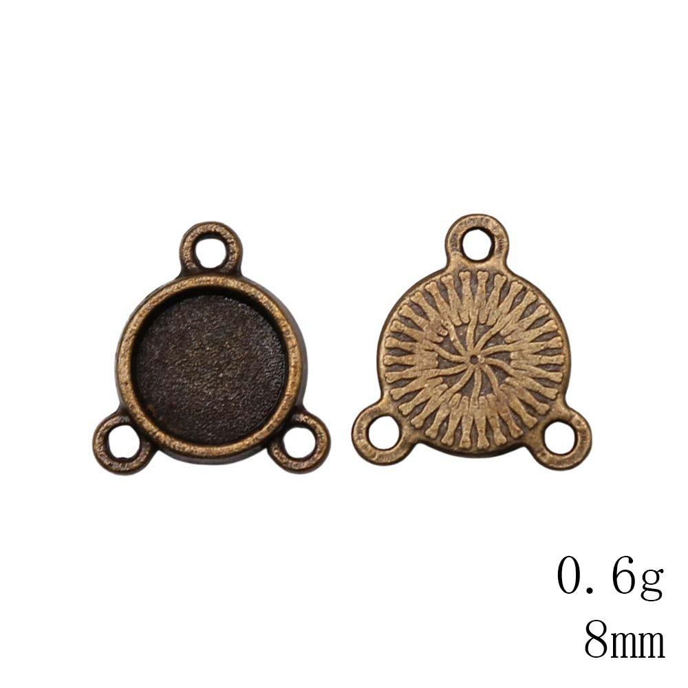 NewArrivals Accessories Jewelry Three-Hole Multi Size Glass Cabochon Base Setting Tray Accessories Parts Souvenir Men's Accessories