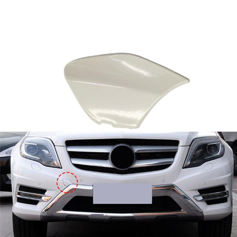 A28G-Car Front Bumper Towing Hook Cover Tow Hook Cap Painted 2048851424 For GLK X204 Accessories White
