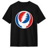 Grateful Dead Rock Totenkopf Logo T-Shirt Unisex Ästhetische T-Shirts Strand O-Ausschnitt Hipster T-Shirts Muster Übergröße Kleidung