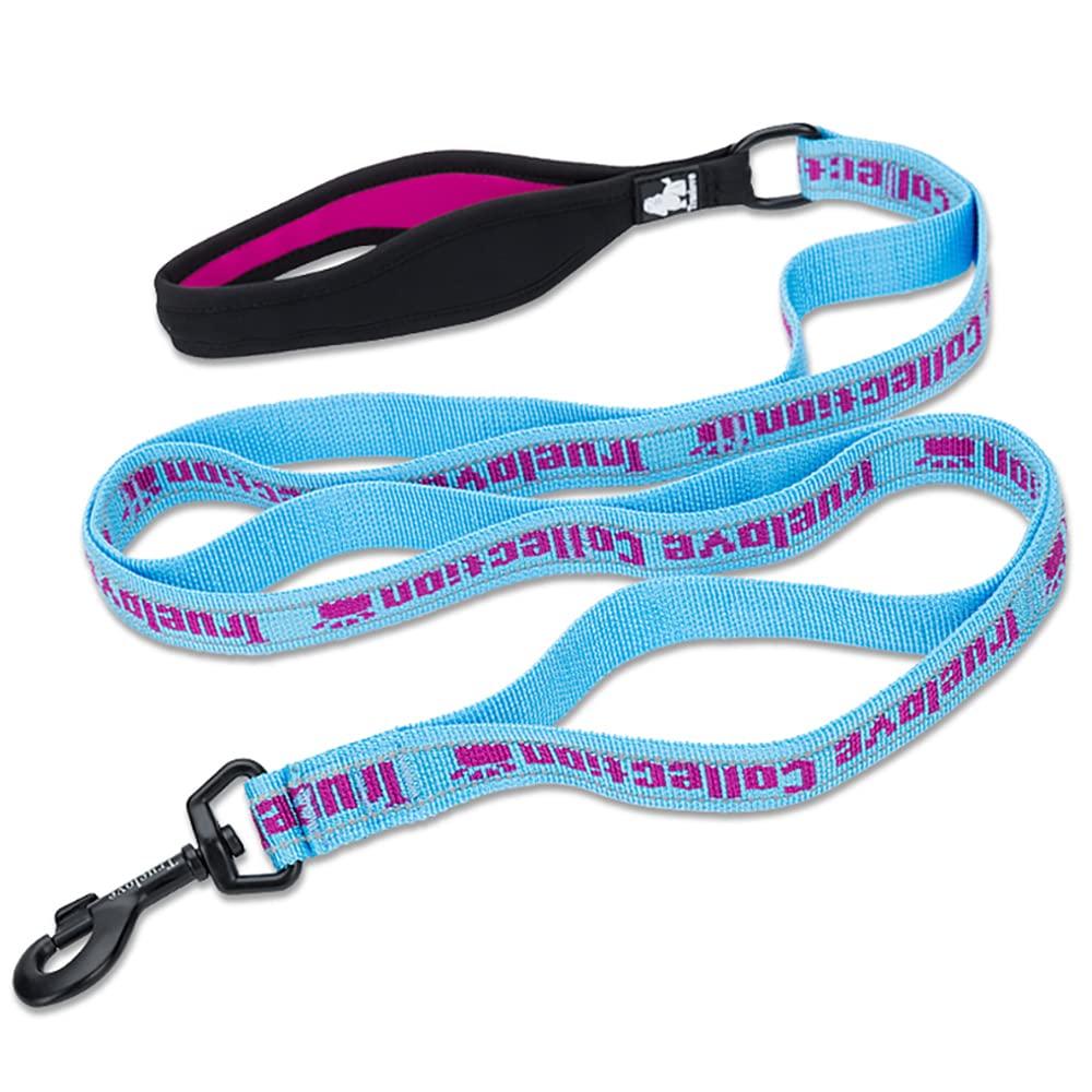 Paradise dog official Japanese stylish dog easy to 140cm 3M TRUELOVE pink x J&C 6-section leash, store, leash, multi-handle, hold, soft, length,