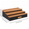Wooden Display Rack with Drawer 3Tiers Tiered Perfume Organizer Countertop