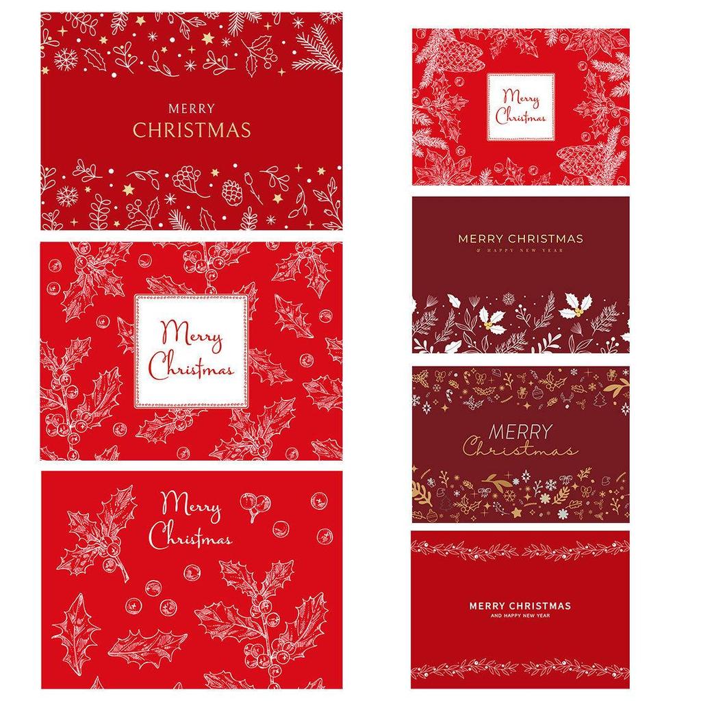 Festliches Weihnachtsdruck Leinen-Stil Hitzebeständiges Tischset Set