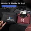 PU Leather Car Storage Organizer Bag Pocket For Volvo Xc60 XC40 EX40 Xc90 S60 S90 EX30 V40 V60 V50 V90 S80 C40 V70 XC70 C30 EX90