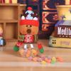 Candy Jar Transparent Decorative Candy Container Festival Theme Cute Candy Jar for Nuts Biscuits Chocolates Elderly Style