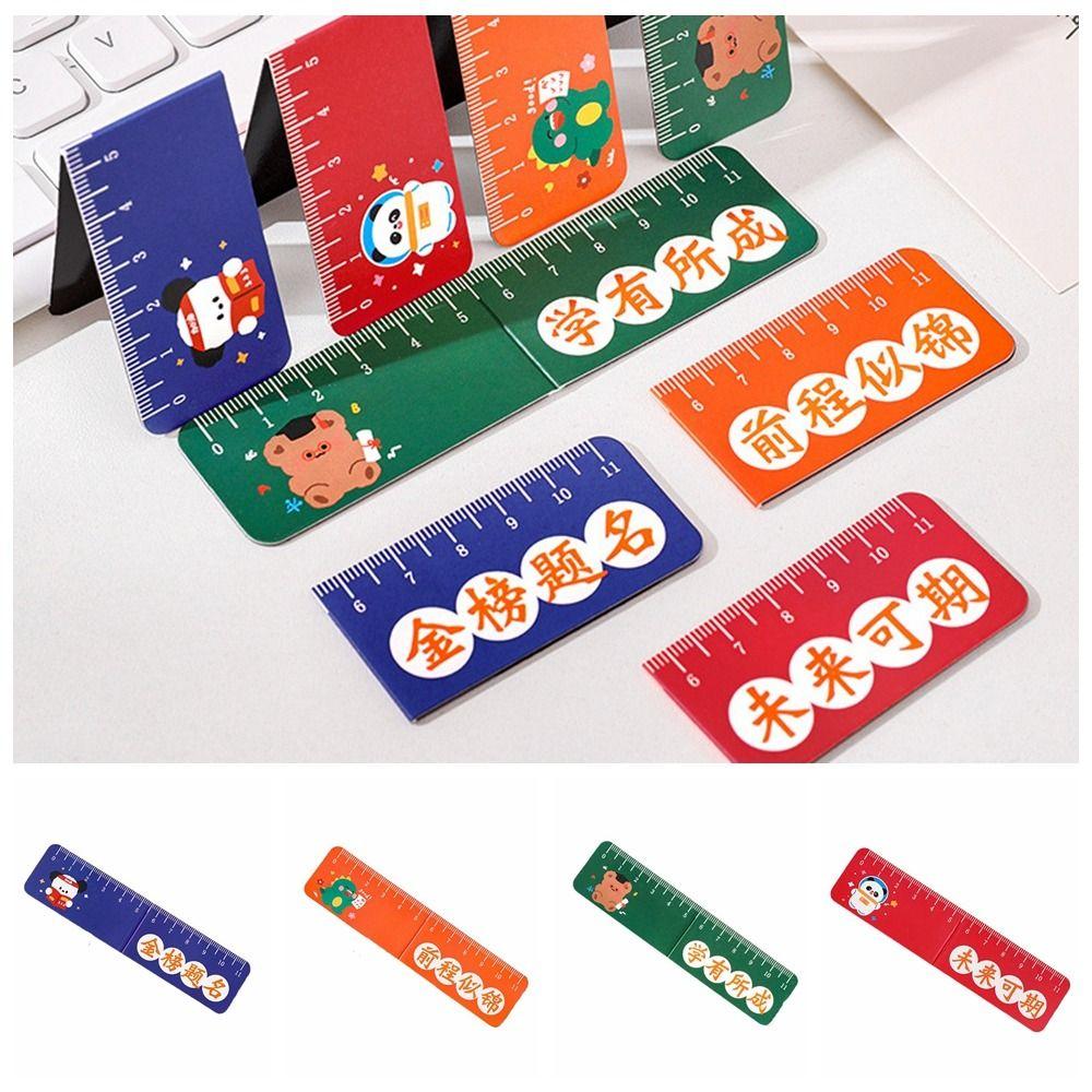 

Bendable Magnet Book Marks Inspirational Cartoon Ruler Bookmark Office Supplies оранжевый