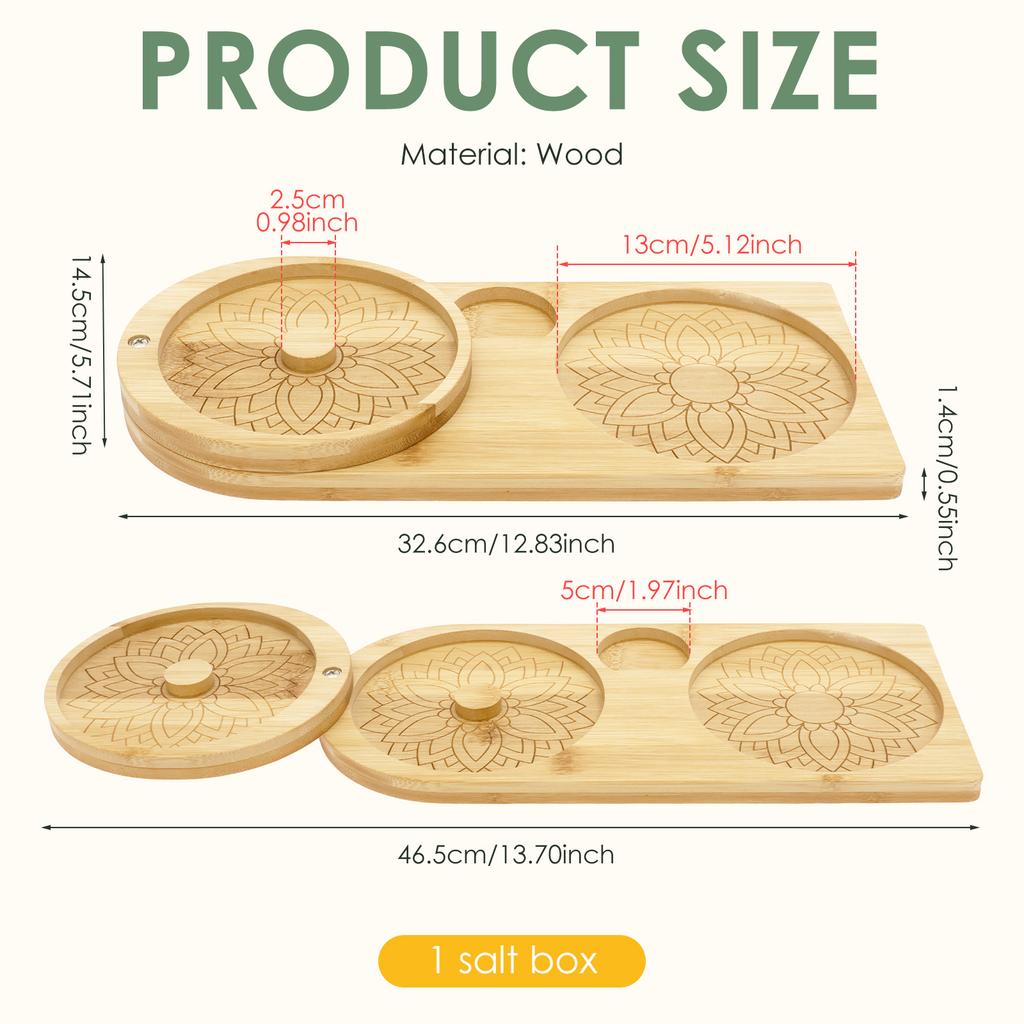 Rotating Cocktail Seasoning Tray Bar Wine Accessorie Margarita Salt Rimmer Wooden Cocktail Sugar Rimmer Container Bartender Tool