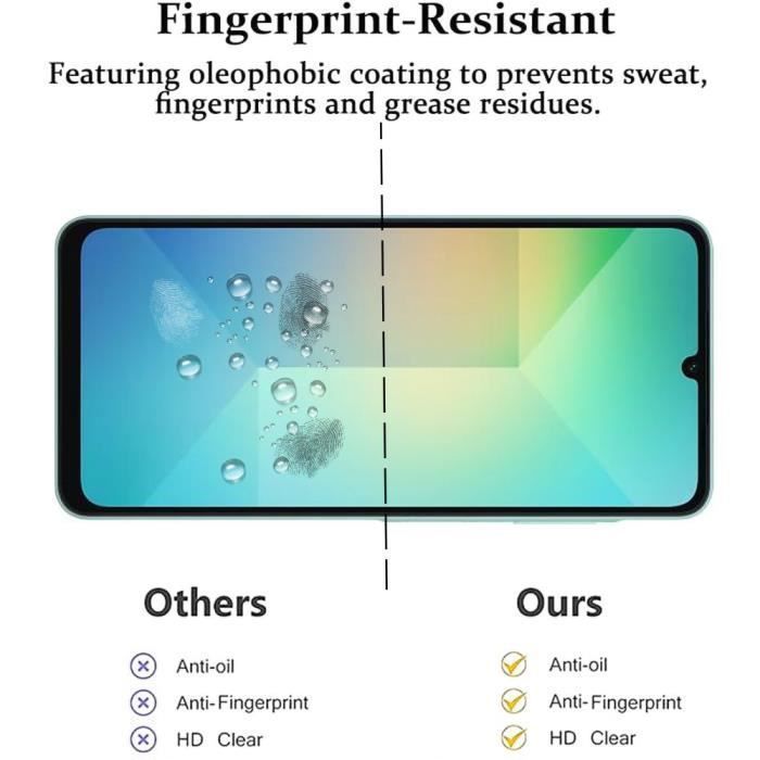 Verre Trempé - BOOLING - Compatible Samsung Galaxy A06 - Anti-Rayures - Ultra Fin - Lot de 2