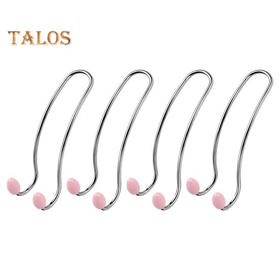 

4 шт. крючок для подголовника автомобильного сиденья из прочной нержавеющей стали, многофункциональный универсальный органайзер для крепления на спинку сиденья внедорожника, вешалка, аксессуары для салона автомобиля 4pcs розовый