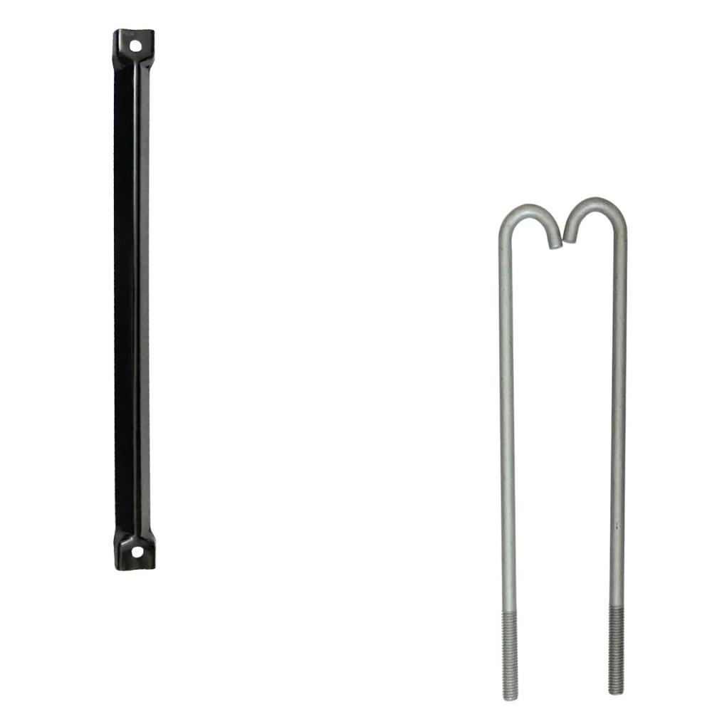 Battery Hold Down Clamp Bracket Kit For Toyota LandCruiser 80 Series