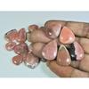 14-21MM Natural Rhodochrosite Pear Cabochon Loose Gemstone 17Pcs Lot 258Cts. C-211