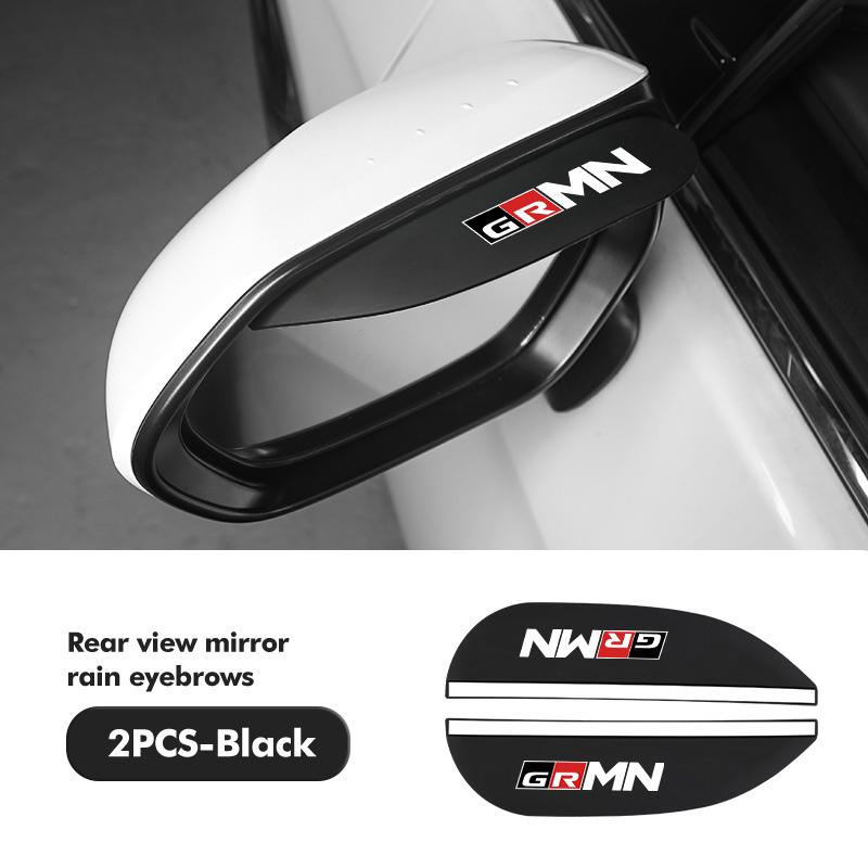 

For Toyota PVC Car Rearview Mirror Eyebrow Rain Visor Sun Shade Rainproof Cover Crown Yaris Corolla Prius Auris GR Avalon GR