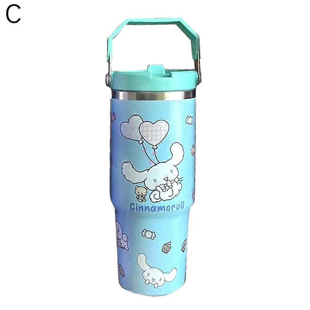 Cartoon Stainless Steel Vacuum Insulated Cup 900ml Leak Proof Temperature Retention For Outdoor Office