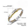 Luxury Titanium Steel Rhinestone Bracelet Unisex Sparkle Wristband Minimalist Fashion Statement Jewelry