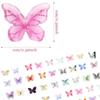 WTEMPO Mini Resin Butterflies Tiny Butterflies for Making Crafts Small Butterflies Figurines for DIY Micro Landscaping Decor Accessories