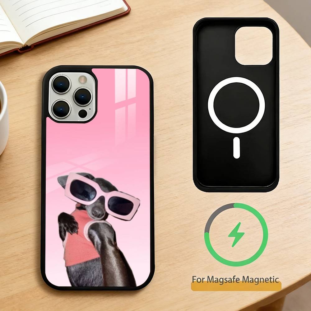

Cool dog Phone Case For iPhone 17,16,15,14,13,Pro,Max,Plus,Magnetic For Magsafe Wireless Charging iPhone16PROMAX