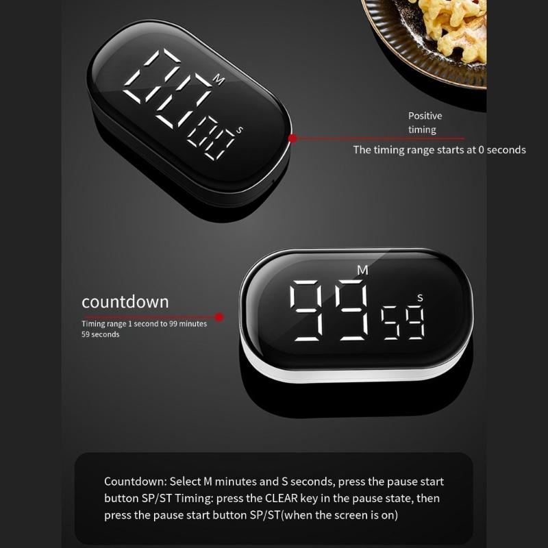 Digital Kitchen Timer Magnetic Countdown Countup Timer Large LED Countdown Timer