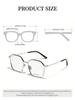 Balenciaga BB0198O Silver Geometric Eyeglasses Frame
