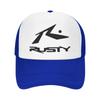 New Rusty Men TV Screen Graphic Print Baseball Cap Casual Unisex Breathable Sun Visor Snapback Hat Summer Mesh Trucker Hats