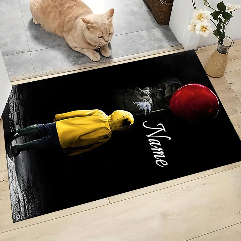 Custom Name Knife Dark Carpet Rug Customizable Soft Washable Anti-Slip Home Living Room Sofa Mats Personalized Rug. 0909105