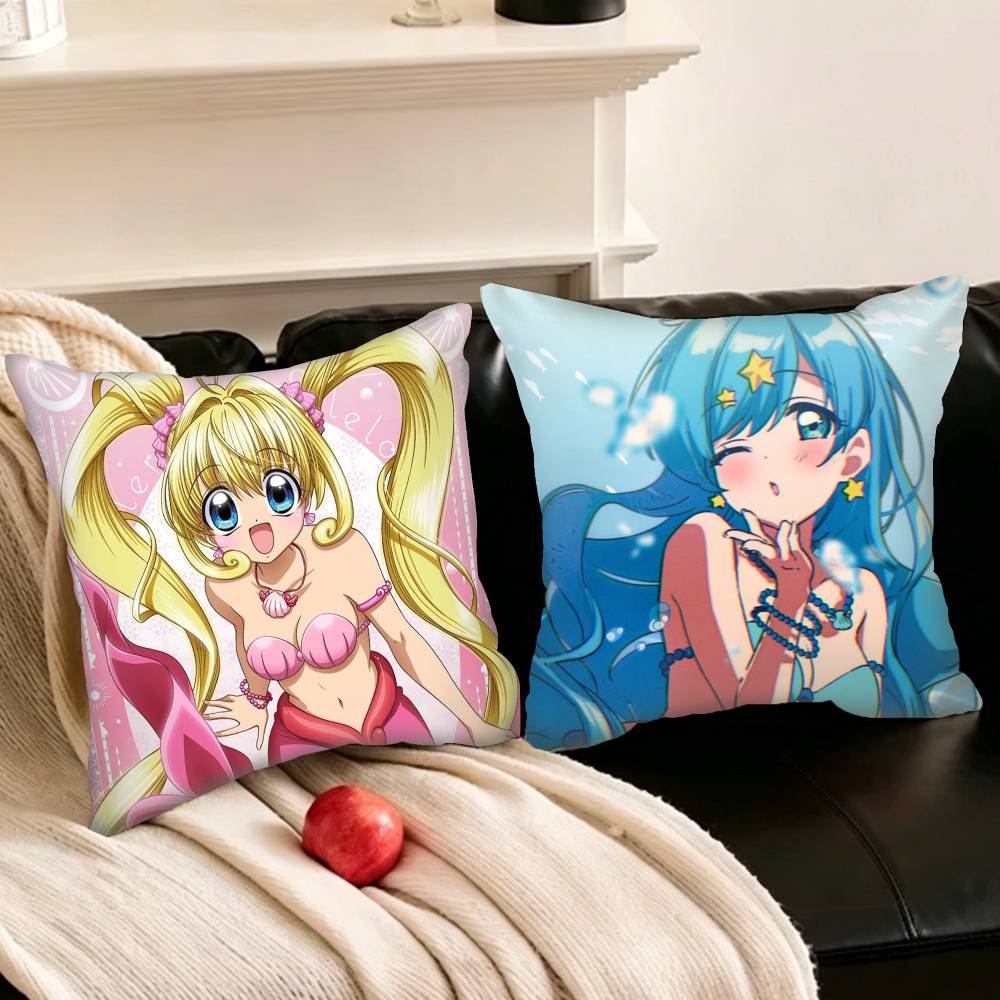 Mermaid-D Melody Pichi P-Pitch Various Sizes Square Pillowcase For Car Home Bedchamber Decor