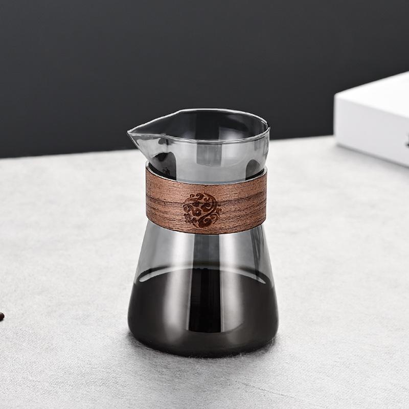 Coffee & Tea Brewer Heat-Resistant Borosilicate Glass,Pour Over Coffee Maker Tool Dripper,Coffee Brewing Pot,for Home Office