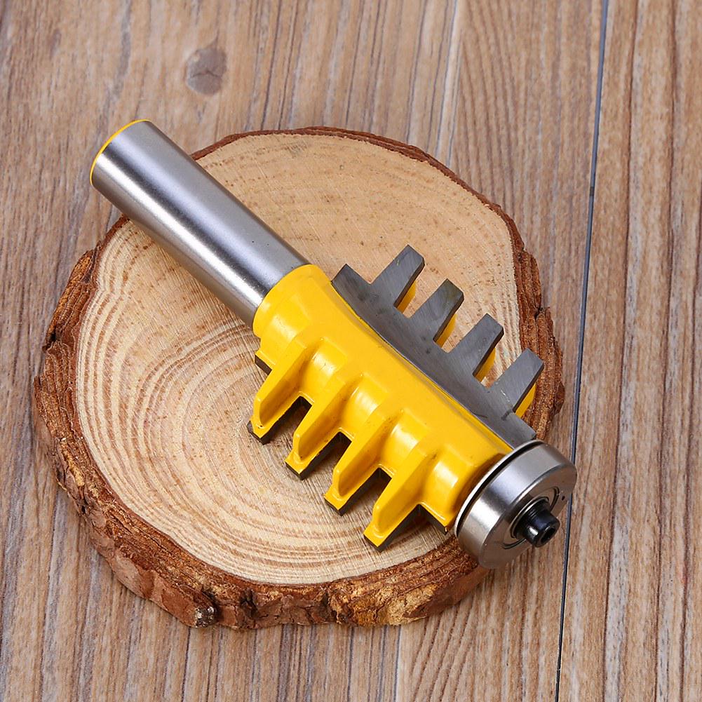 1 2   Shank Finger Glue Joint Router Bit Cone Tenon Woodwork Cutter