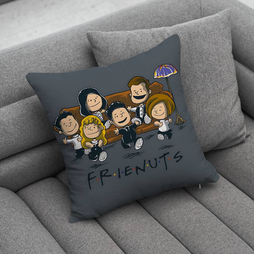 Classic Friends TV Show Pillow Case For Home Bedroom Car Office Decoration Living Room Sofa Cushion Cover Suitable