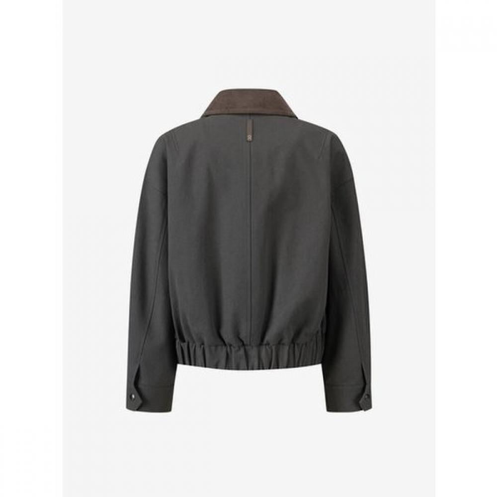 Cc Collect Corduroy Collar Cotton Crop Jumper C261msj003