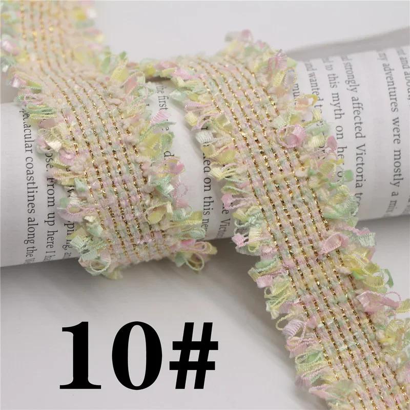 45 Yards Trim Vintage Embroidered Lace Sewing Lace Ribbon Fabric Handmade Costume Dress Sewing Trimmings Wedding Decoration