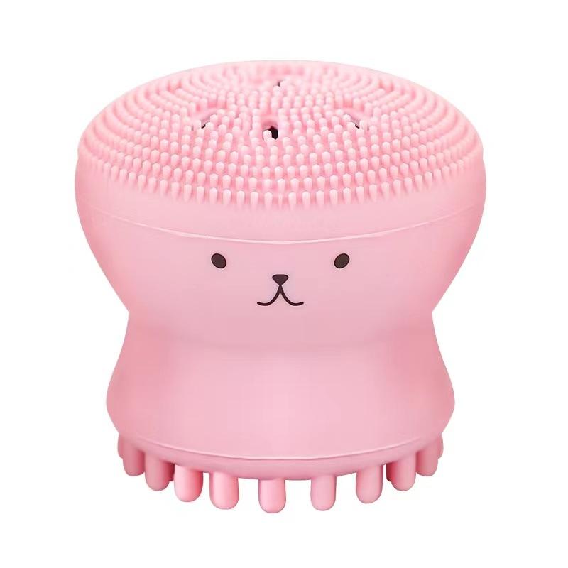 Silikonový čistící kartáč na obličej Octopus Shape Exfoliační masážní kartáč na obličej