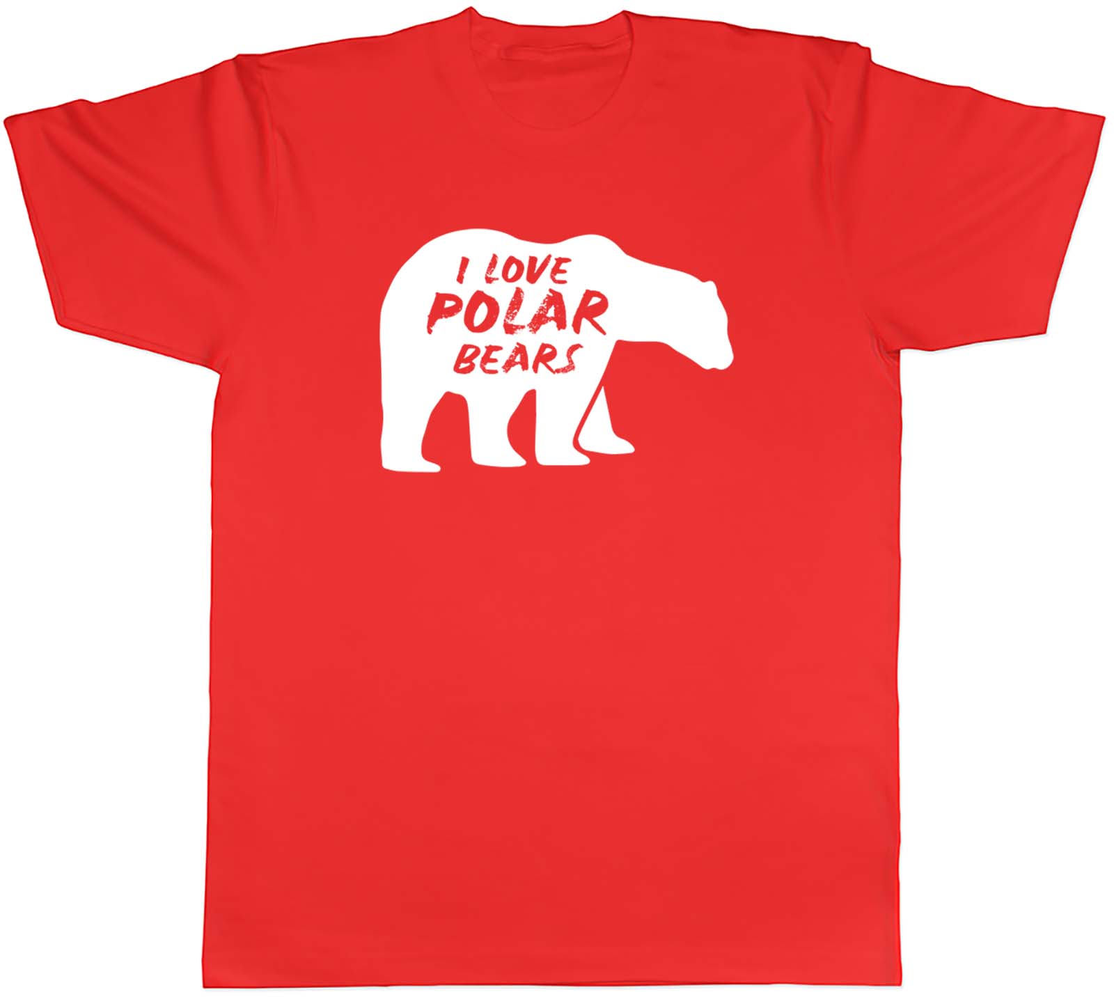 I Love Polar Bears Unisexs TShirt Arctic Wildlife Lover Tee Gift S