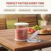Nuovo Pressa per Hamburger Multi-Strato Con Contenitore Portaoggetti Stampo Antiaderente per Pressare Carne di Manzo Scatola per Hamburger da Barbecue Campeggio Congelabile