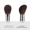 Ebony Wood Animal Hair 40-Piece Makeup Brush Set for Eyeshadow and Blush