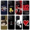 Band U-U2 Rock Phone Case For Xiaomi Redmi Note 10 11 12 13 14 15 Pro Plus 11S 12S 14S 11T 11E 10S Soft TPU Back Cover Redmi Not