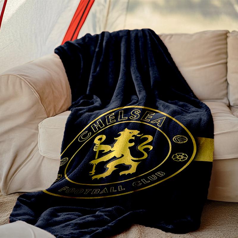 1 Stück Gemütliche Decke mit Aufdruck, Chelsea FC Decke Geeignet für Zuhause, Picknick und Reiseabenteuer