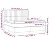 VidaXL Slatted Bed Base with Mattress and LED, Upholstered Bed, Double Bed, Adult Bedroom Interior Bed, 3138489