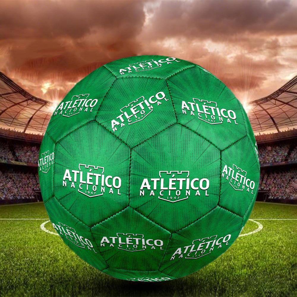 1pc Atletico Nacional Size 5 Football Soccer Balls, Competition Sport Football Indoor And Outdoor Training Ball. Q6301 Size 5