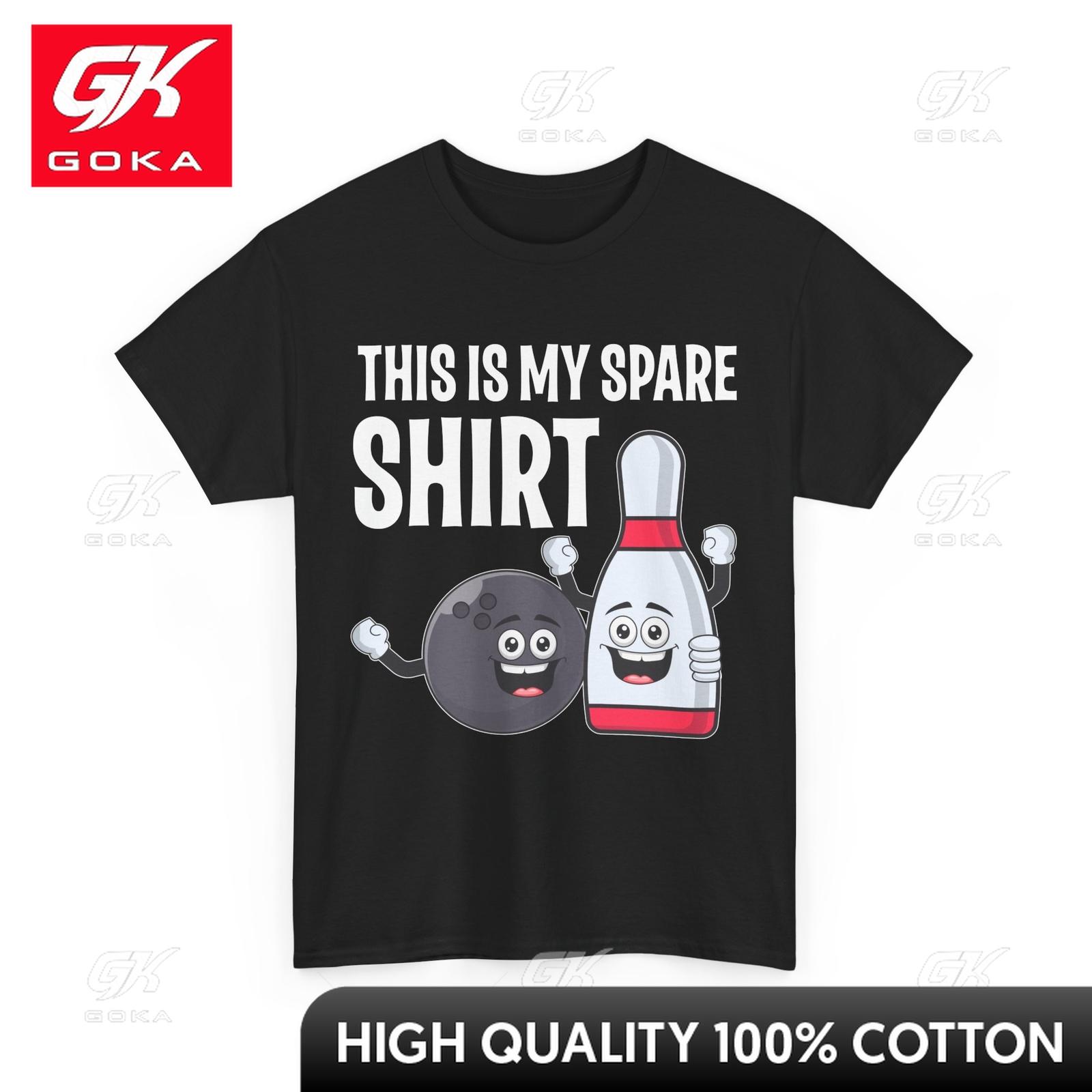 Bowler This Is My Spare Shirt Bowling Player Funny Tshirt Bold Joyful Boho Tee Shirts Colorful Cute Organic Cotton Tee S