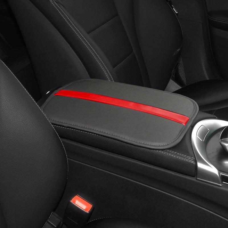 Universal Non-Slip Black Car Armrest Pad - Wear-Resistant Interior Accessory