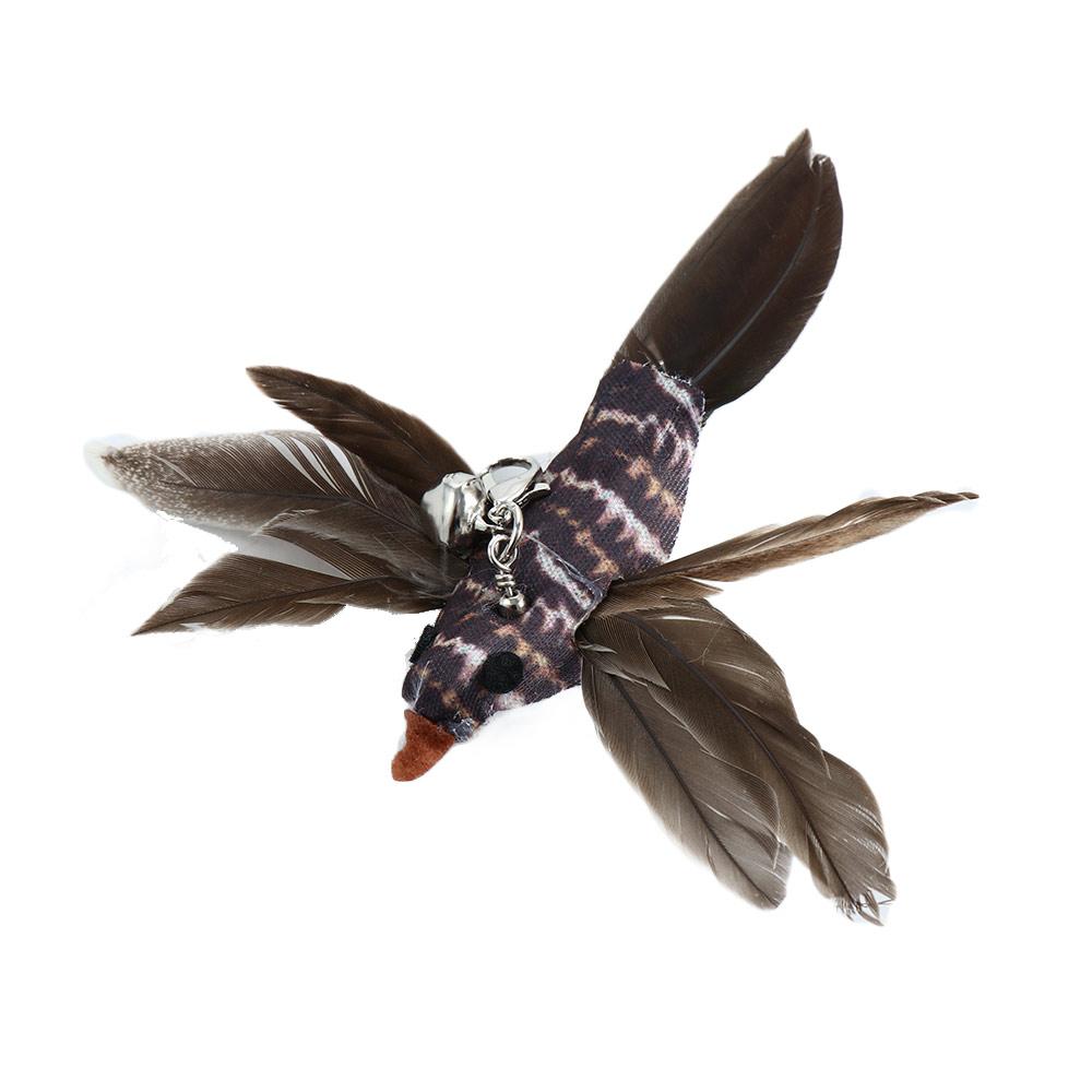 Free Hands With Bell Sucker Scratcher Simulation Bird Cat Toy Cat Stick Toy Cat Supplies Wand Toy