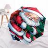 1pc Christmas Santa Claus Design Automatic Opening/Closing Umbrella with Foldable Design and 8-Iron Frame, Perfect Gift for Fans, Travelers, and Daily