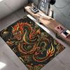 Fiery dragon power and strength carpet Yoga living room room decor children's crawling mat doormat area rug games mat
