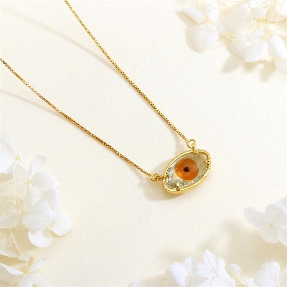 Schmuck Augen Schlüsselbein Kette Verstellbar Glas Pullover Kette Coole Dämonen Augen Halskette Mädchen