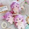 niannyyhouse 10cm Plush Girl Star Body Purple Fried Hair No Attributes Cotton Doll Accessories Dress Up