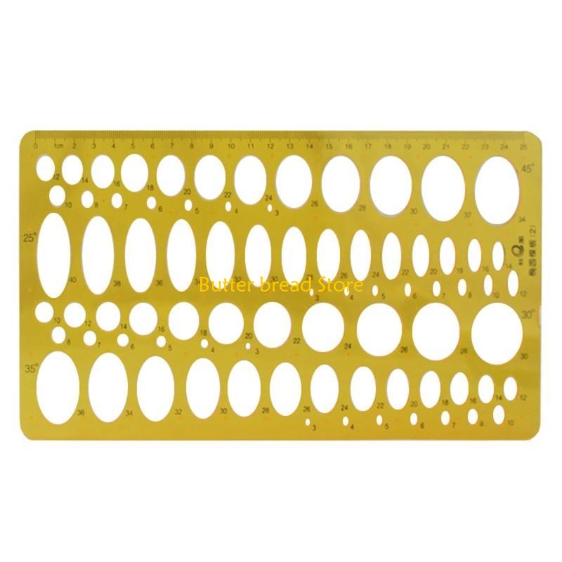 W89C Multi-Function Measuring Ruler Drawing Template Plastic Rulers for School Office