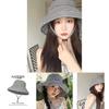 Fashionable Checkered Bucket Hat For Women Adjustable Size Uv Protection Summer Cap