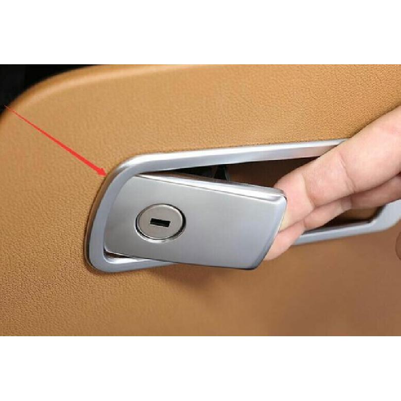 Co-Pilot Storage Box Handle Panel 2018-22 For BMW 5 Series G30 Trim Matte Silver