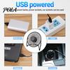 Electric Fan Mini Silent Strong Wind USB Charging Metal Wrought Iron Student Desk for Office